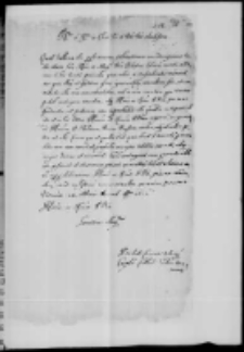List do Szymona Rudnickiego bpa warmińskiego od NN 1612
