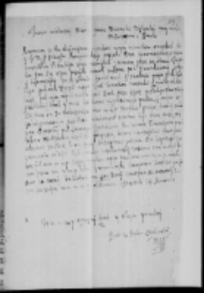 List Opalińskiego do Chodkiewicza Jana Karola 1608