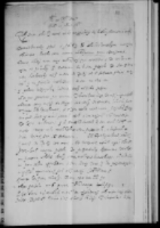 List od nieznanego nadawcy do A. Opalińskiego 1607