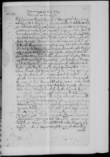 List szlachty litewskiej do K. Radziwiłła 1596