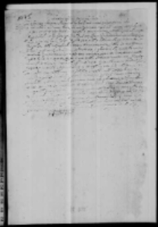 List Jana Zamoyskiego do Lwa Sapiehy 1604