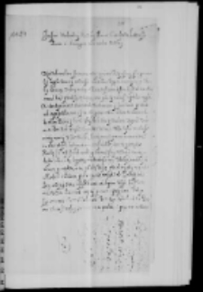 List Michała Działyńskiego do Lwa Sapiehy 1608