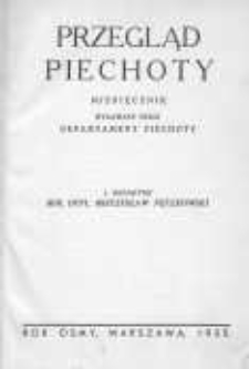 Przegląd Piechoty: miesięcznik wydawany przez Departament Piechoty 1935 R.8 Z.1-6