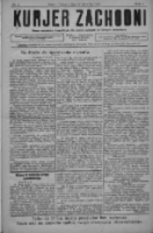 Kurjer Zachodni: pismo narodowe, bezpartyjne dla rodzin polskich na kresach zachodnich 1928.01.14 R.4 Nr4