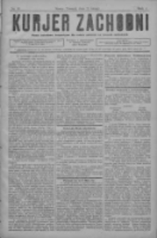 Kurjer Zachodni: pismo narodowe, bezpartyjne dla rodzin polskich na kresach zachodnich 1928.02.22 R.4 Nr15