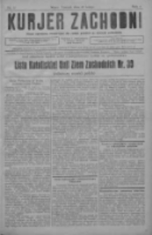 Kurjer Zachodni: pismo narodowe, bezpartyjne dla rodzin polskich na kresach zachodnich 1928.02.29 R.4 Nr17