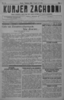Kurjer Zachodni: pismo narodowe, bezpartyjne dla rodzin polskich na kresach zachodnich 1928.04.07 R.4 Nr28