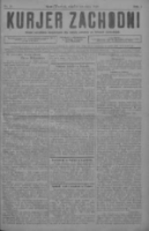Kurjer Zachodni: pismo narodowe, bezpartyjne dla rodzin polskich na kresach zachodnich 1928.04.18 R.4 Nr31