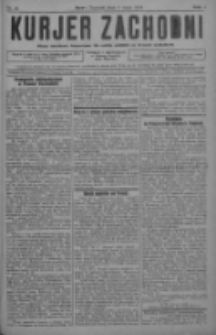 Kurjer Zachodni: pismo narodowe, bezpartyjne dla rodzin polskich na kresach zachodnich 1928.05.05 R.4 Nr36