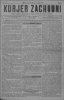 Kurjer Zachodni: pismo narodowe, bezpartyjne dla rodzin polskich na kresach zachodnich 1928.05.26 R.4 Nr42