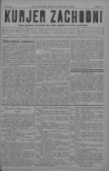 Kurjer Zachodni: pismo narodowe, bezpartyjne dla rodzin polskich na kresach zachodnich 1929.10.19 R.5 Nr84
