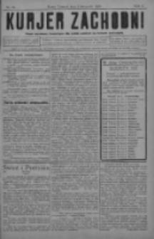 Kurjer Zachodni: pismo narodowe, bezpartyjne dla rodzin polskich na kresach zachodnich 1929.11.02 R.5 Nr88