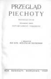Przegląd Piechoty: miesięcznik wydawany przez Departament Piechoty 1937 R.10 Z.1-6