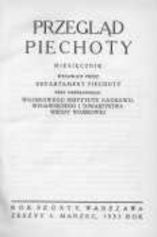 Przegląd Piechoty: miesięcznik wydawany przez Departament Piechoty przy współudziale Wojskowego Instytutu Naukowo-Wydawniczego i Towarzystwa Wiedzy Wojskowej 1933 marzec R.6 Z.3