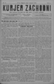 Kurjer Zachodni: pismo narodowe, bezpartyjne dla rodzin polskich na kresach zachodnich 1928.08.15 R.4 Nr65