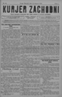 Kurjer Zachodni: pismo narodowe, bezpartyjne dla rodzin polskich na kresach zachodnich 1928.08.18 R.4 Nr66