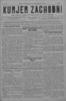 Kurjer Zachodni: pismo narodowe, bezpartyjne dla rodzin polskich na kresach zachodnich 1928.10.17 R.4 Nr83