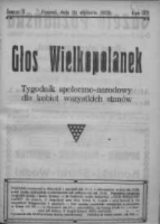 Głos Wielkopolanek: tygodnik społeczno-narodowy dla kobiet wszystkich stanów 1922.01.29 R.15 Z.5