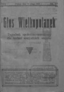 Głos Wielkopolanek: tygodnik społeczno-narodowy dla kobiet wszystkich stanów 1923.02.18 R.16 Z.7