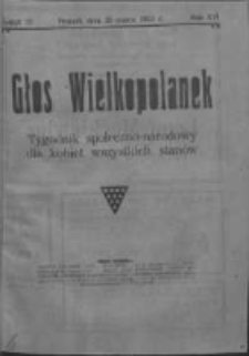 Głos Wielkopolanek: tygodnik społeczno-narodowy dla kobiet wszystkich stan&oacute;w 1923.03.25 R.16 Z.12