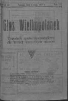 Głos Wielkopolanek: tygodnik społeczno-narodowy dla kobiet wszystkich stan&oacute;w 1923.05.06 R.16 Z.18