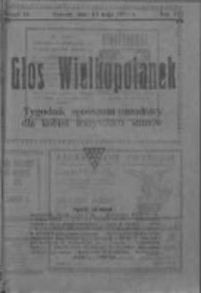 Głos Wielkopolanek: tygodnik społeczno-narodowy dla kobiet wszystkich stan&oacute;w 1923.05.13 R.16 Z.19