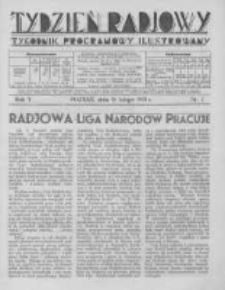 Tydzień Radjowy. 1931 R.5 nr7