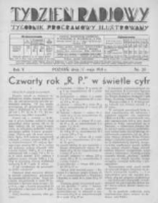 Tydzień Radjowy. 1931 R.5 nr20