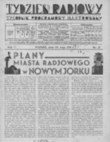 Tydzień Radjowy. 1931 R.5 nr21