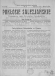 Pokłosie Salezjańskie. 1923 R.7 nr1