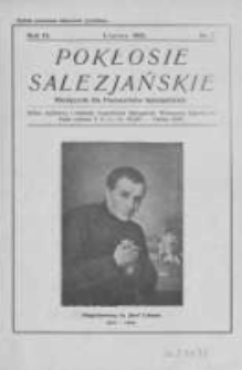 Pokłosie Salezjańskie. 1925 R.9 nr7