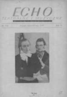 Echo Teatralne i Muzyczne 1949 kwiecień/maj R.2 Nr7/8