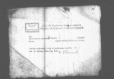 Kwit dla pensjonarzystów w różnych usługach tak publicznych jako i prywatnych. 1.05. 1794