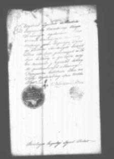 List Wydziału Żywności w Radzie Naywyższej Narodowej do Inspekcji Dyrekcji Bilet&oacute;w Skarbowych