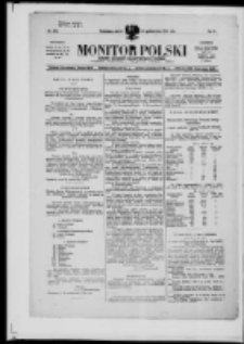 Monitor Polski. Dziennik Urzędowy Rzeczypospolitej Polskiej. 1919.10.28 R.2 nr234