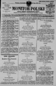 Monitor Polski. Dziennik Urzędowy Rzeczypospolitej Polskiej. 1928.07.16 R.11 nr161