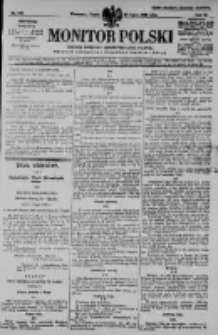 Monitor Polski. Dziennik Urzędowy Rzeczypospolitej Polskiej. 1928.07.20 R.11 nr165