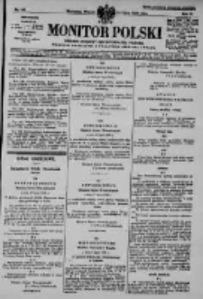 Monitor Polski. Dziennik Urzędowy Rzeczypospolitej Polskiej. 1928.07.24 R.11 nr168