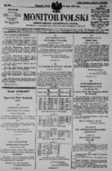 Monitor Polski. Dziennik Urzędowy Rzeczypospolitej Polskiej. 1928.07.25 R.11 nr169