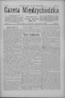 Gazeta Międzychodzka: niezależne pismo narodowe, społeczne i polityczne 1926.04.30 R.4 Nr49