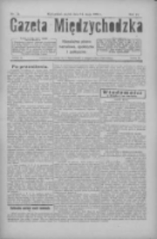 Gazeta Międzychodzka: niezależne pismo narodowe, społeczne i polityczne 1926.05.14 R.4 Nr54