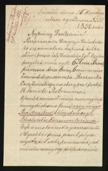 List od Chrapowickiego Bogusława