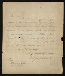 List od Cruickshank E.