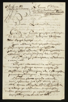 List od Drohomira Czesława