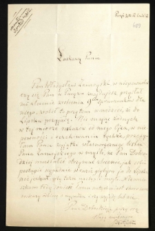 Listy od Działyńskiego Jana