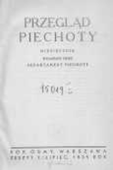 Przegląd Piechoty: miesięcznik wydawany przez Departament Piechoty 1935 R.8 Z.7/12