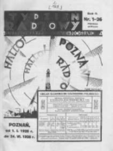 Tydzień Radjowy. 1928 R.2 nr1