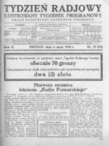 Tydzień Radjowy. 1928 R.2 nr19