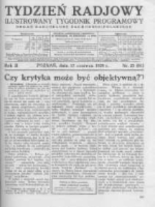 Tydzień Radjowy. 1928 R.2 nr25