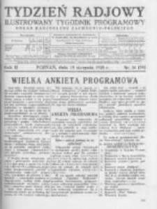 Tydzień Radjowy. 1928 R.2 nr34